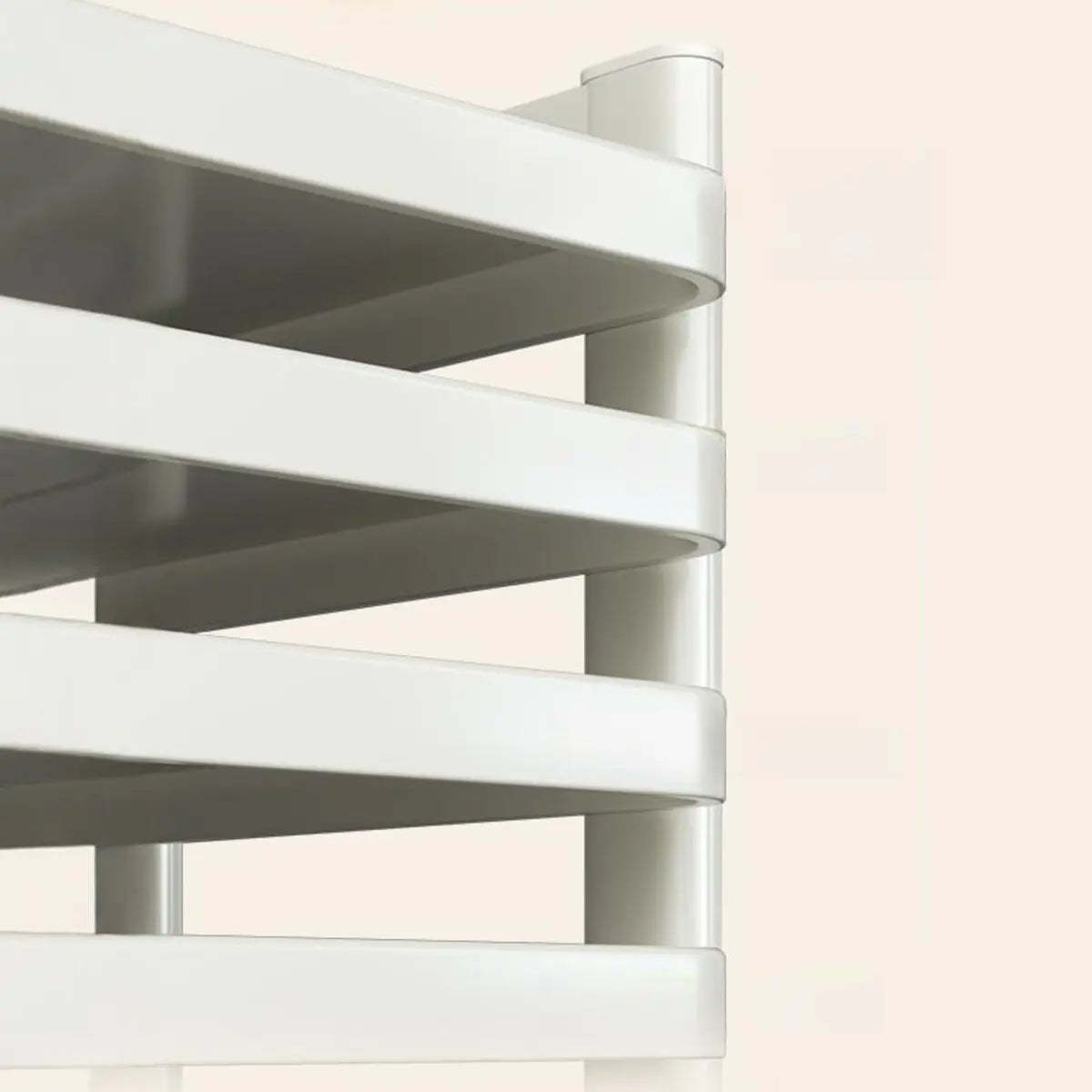 White Rust Resistant Steel Baker's Rack with Shelves — Black