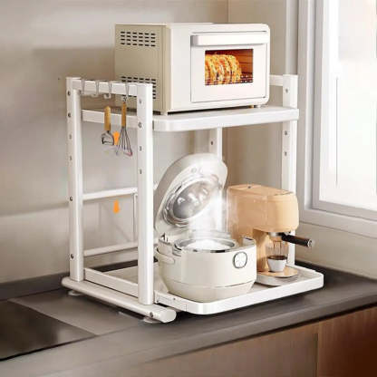 White Rust Resistant Steel Baker's Rack with Shelves