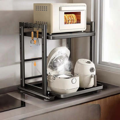 White Rust Resistant Steel Baker's Rack with Shelves