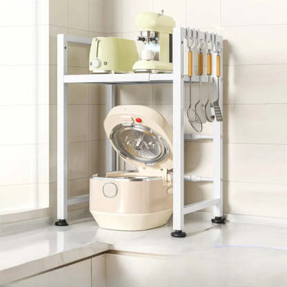 White Rust Resistant Steel Baker's Rack with Shelves