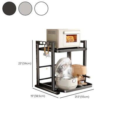 White Rust Resistant Steel Baker's Rack with Shelves