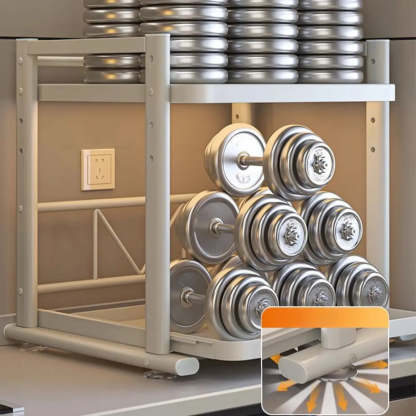 White Rust Resistant Steel Baker's Rack with Shelves — Grey
