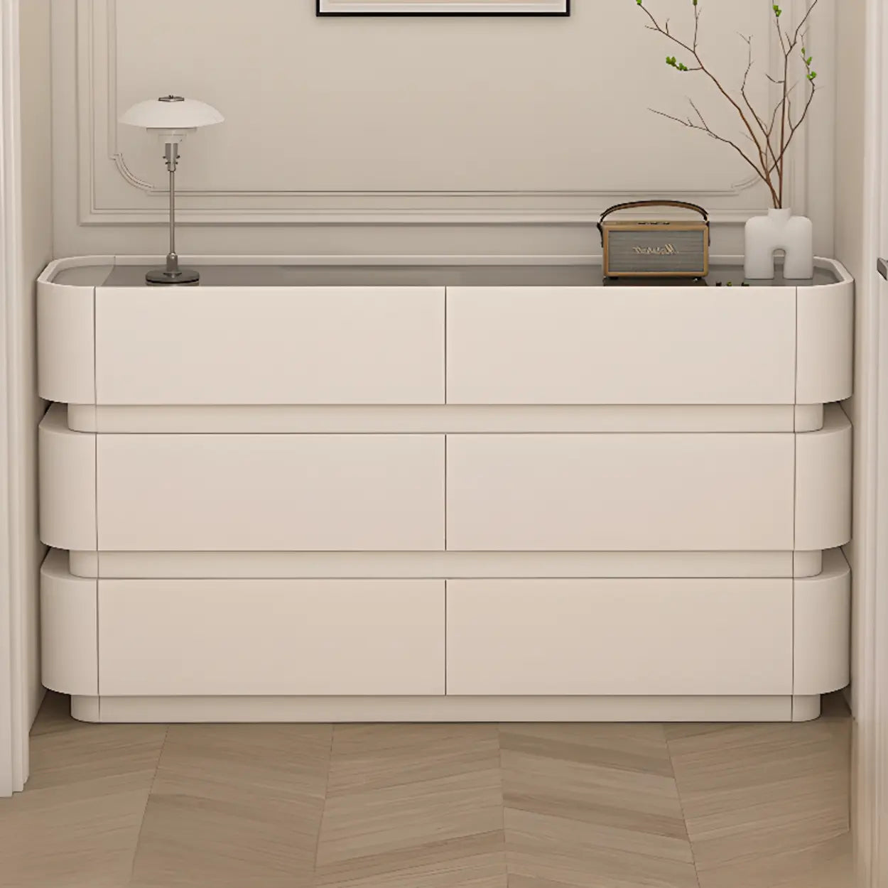 White Pedestal Entrance Console Table with Drawer
