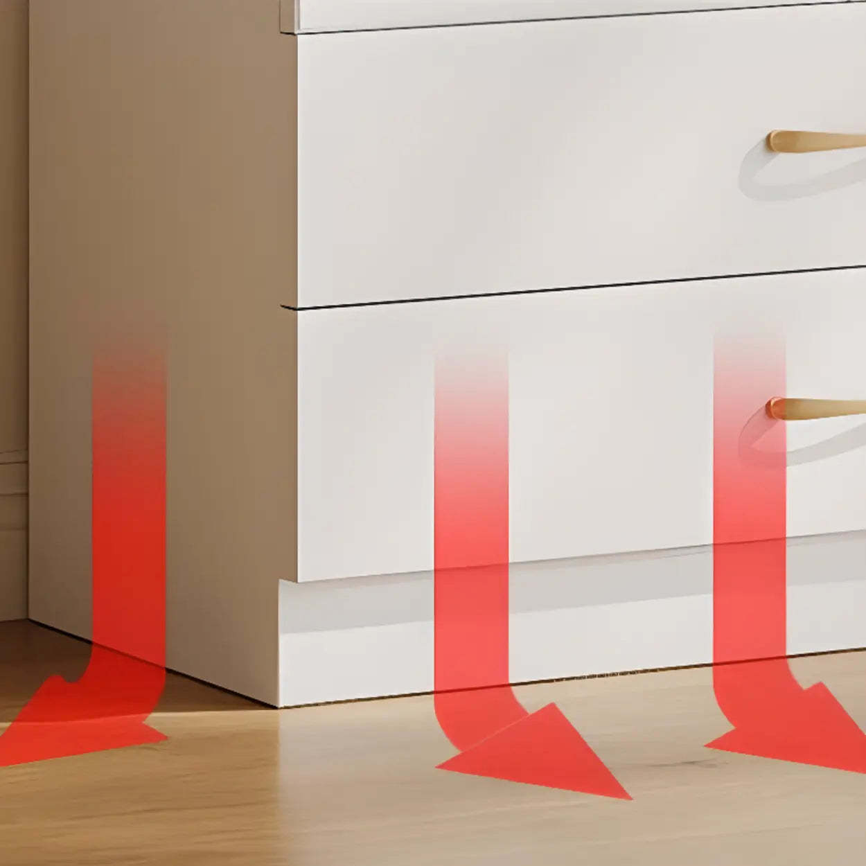 White Tall Freestanding Glass Display Cabinet