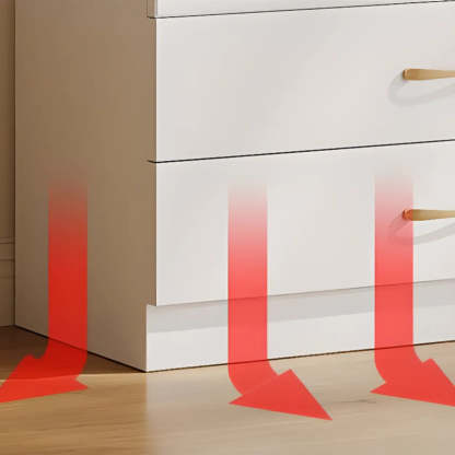 White Tall Freestanding Glass Display Cabinet