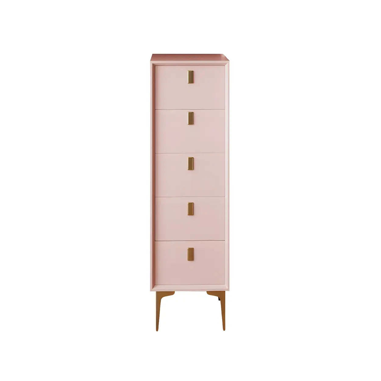 White Vertical Wood Semainier Dresser