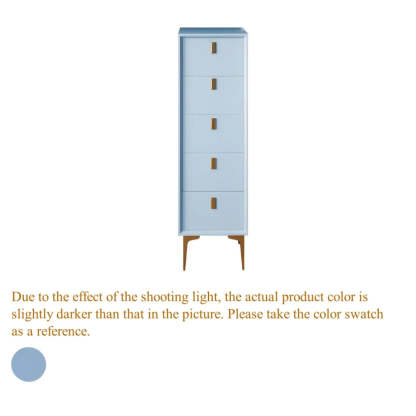 White Vertical Wood Semainier Dresser