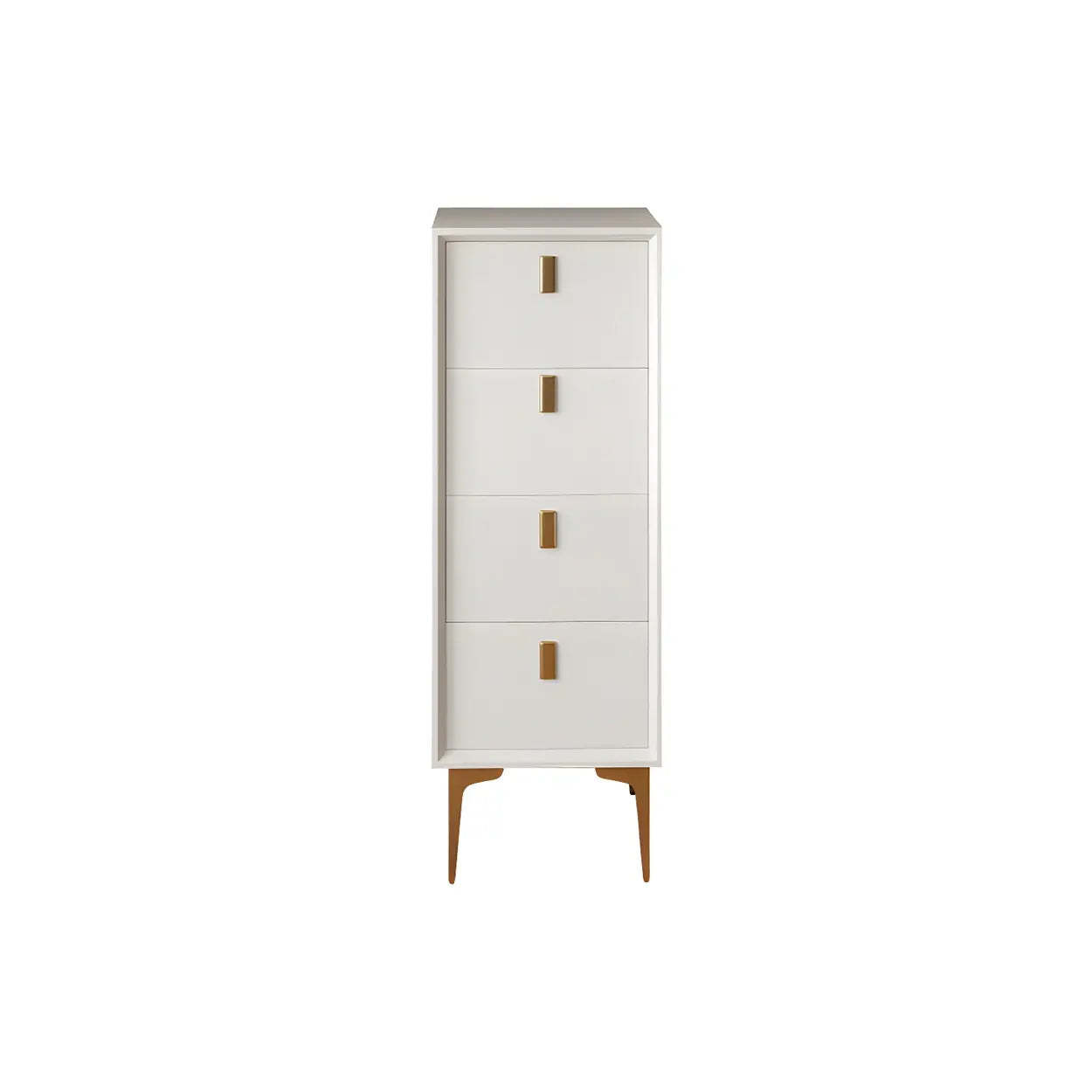 Modern home semainier dressers in wood — 10" L x 16" W x 30" H / White