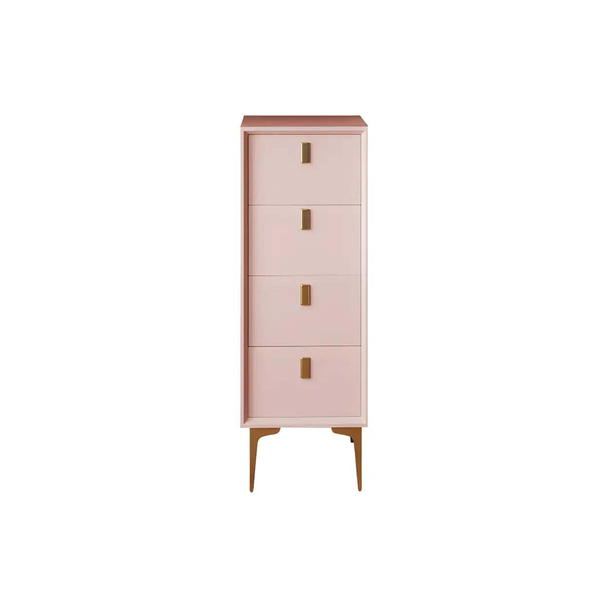 White Vertical Wood Semainier Dresser — Blue