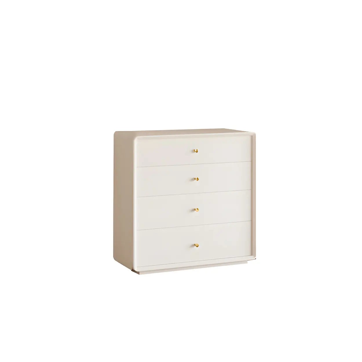 White Waterproof Wood Soft-Close Accent Chest — Ivory
