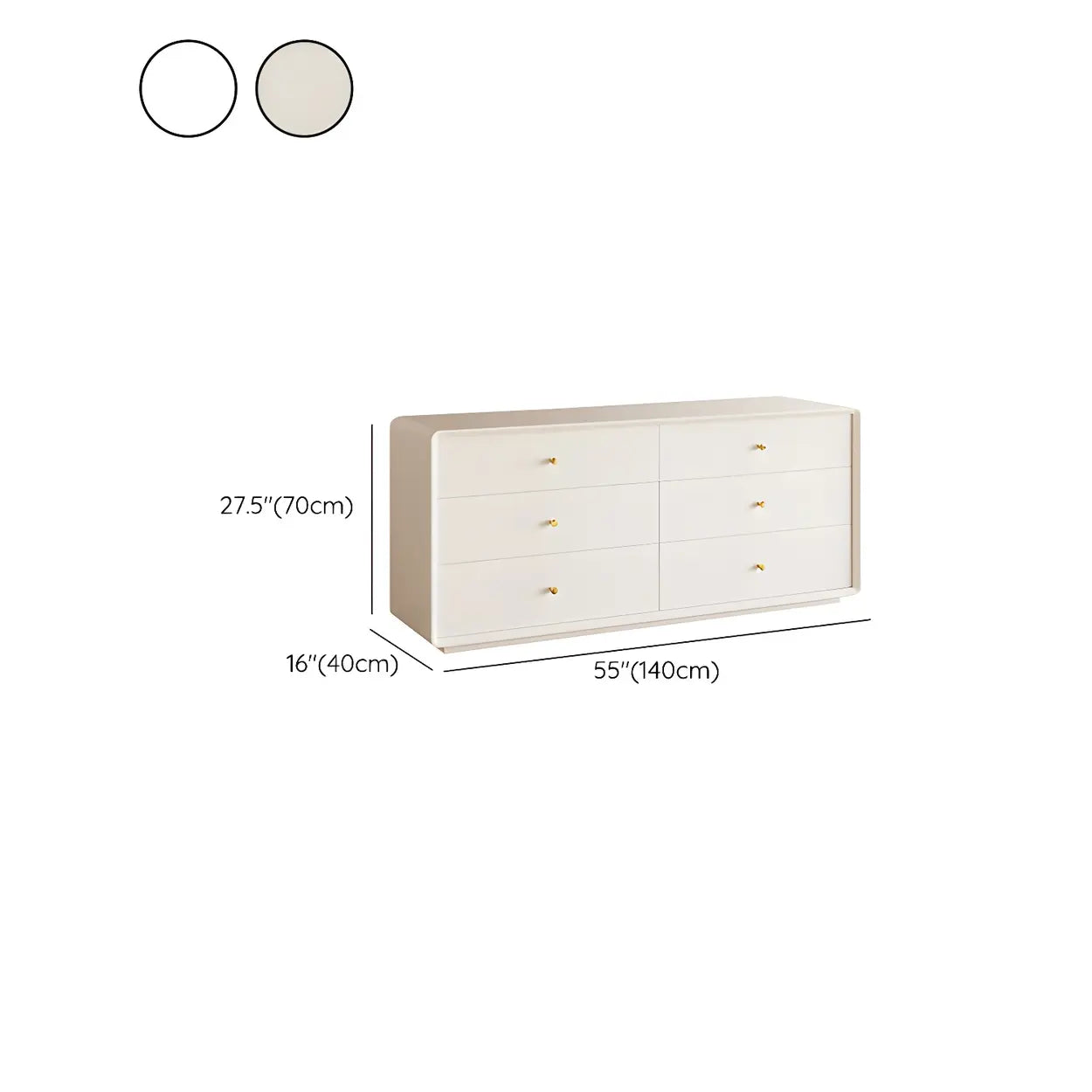 White Waterproof Wood Soft-Close Accent Chest