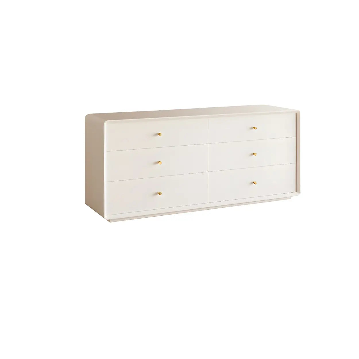 White Waterproof Wood Soft-Close Accent Chest — Ivory