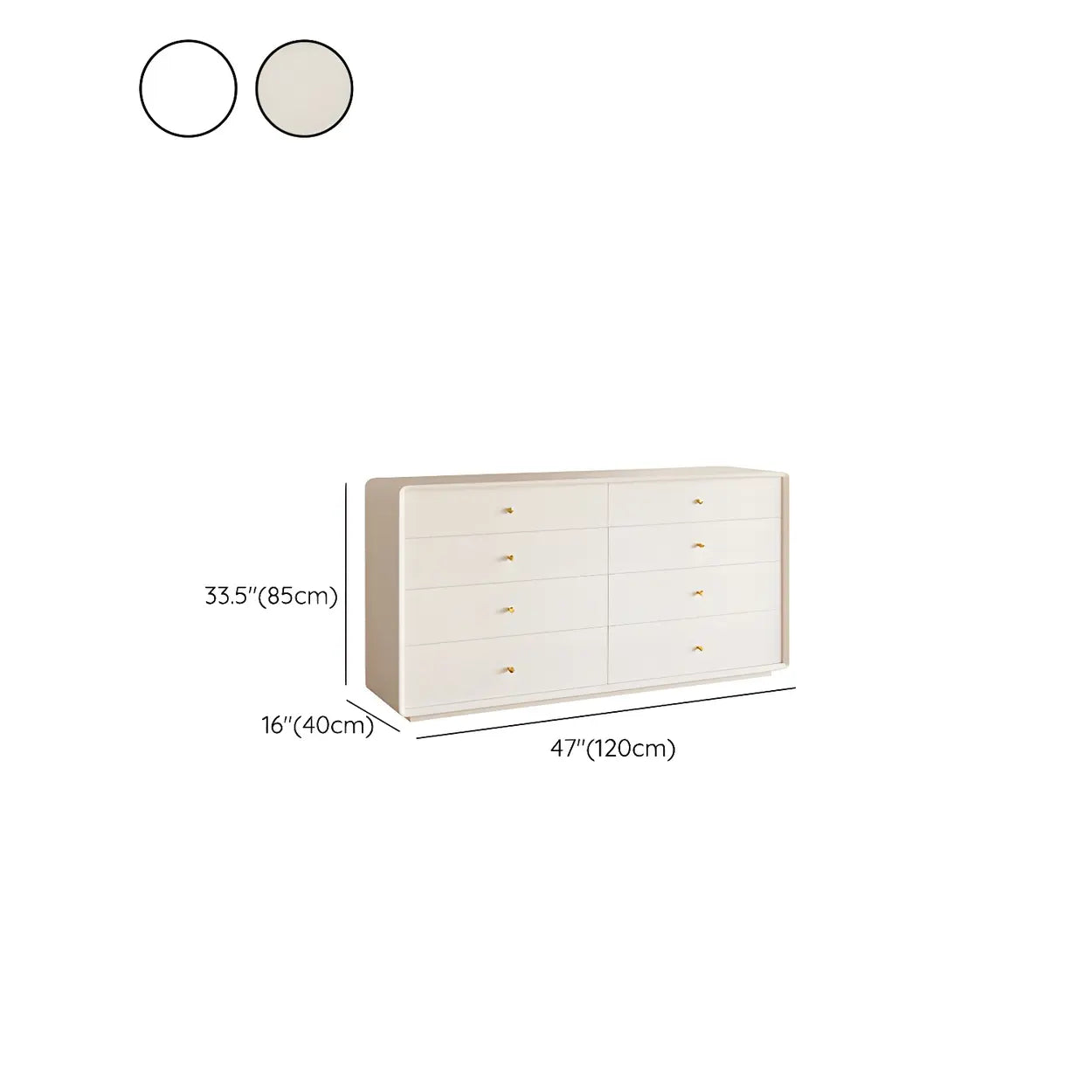 White Waterproof Wood Soft-Close Accent Chest