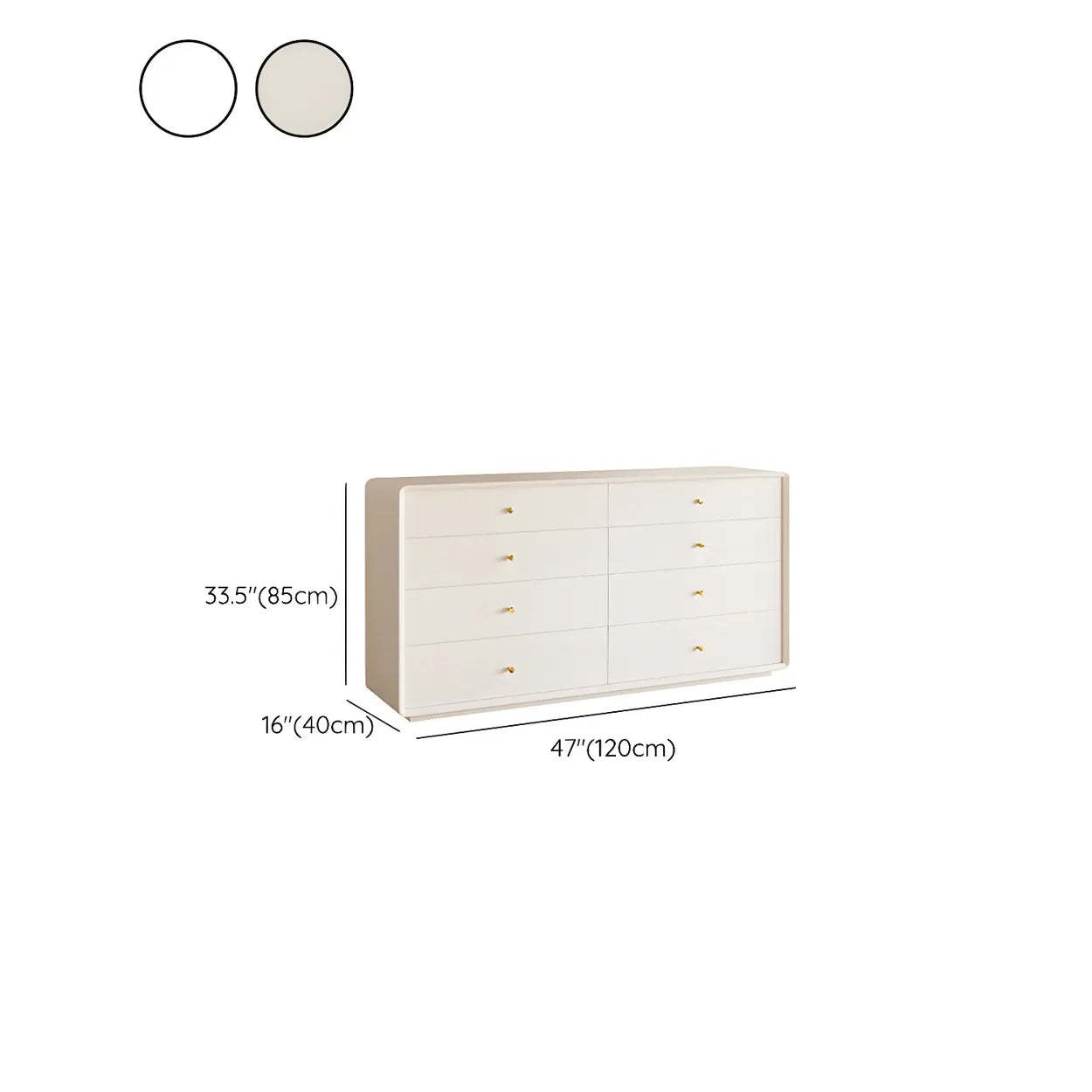 White Waterproof Wood Soft-Close Accent Chest