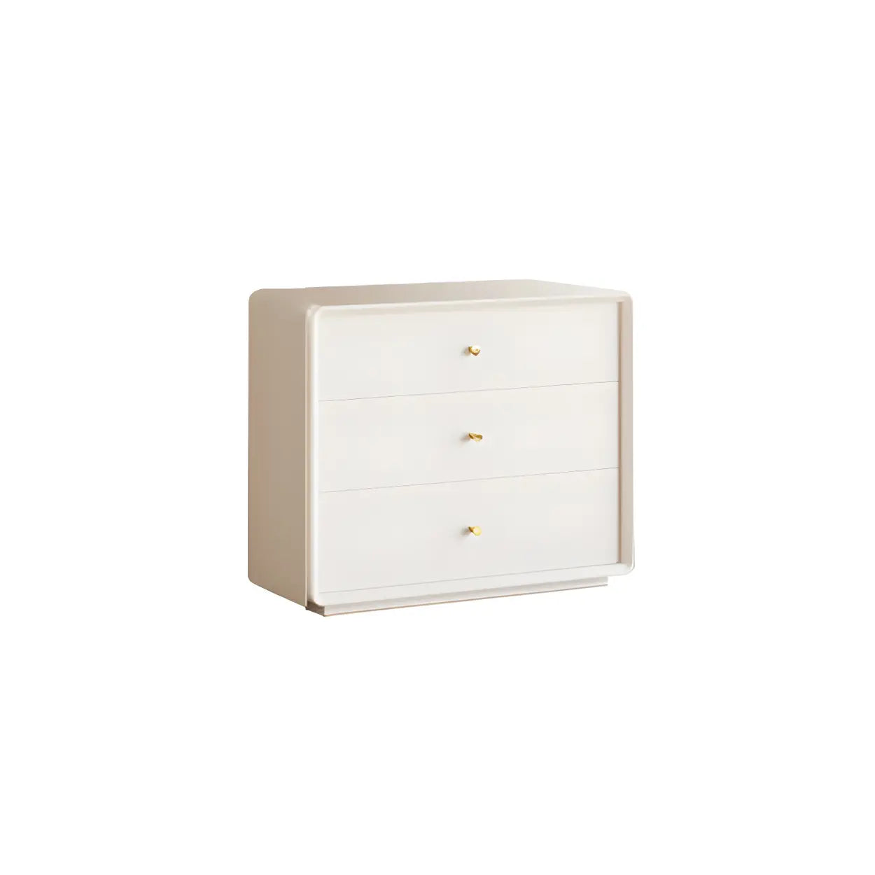 White Waterproof Wood Soft-Close Accent Chest — Ivory