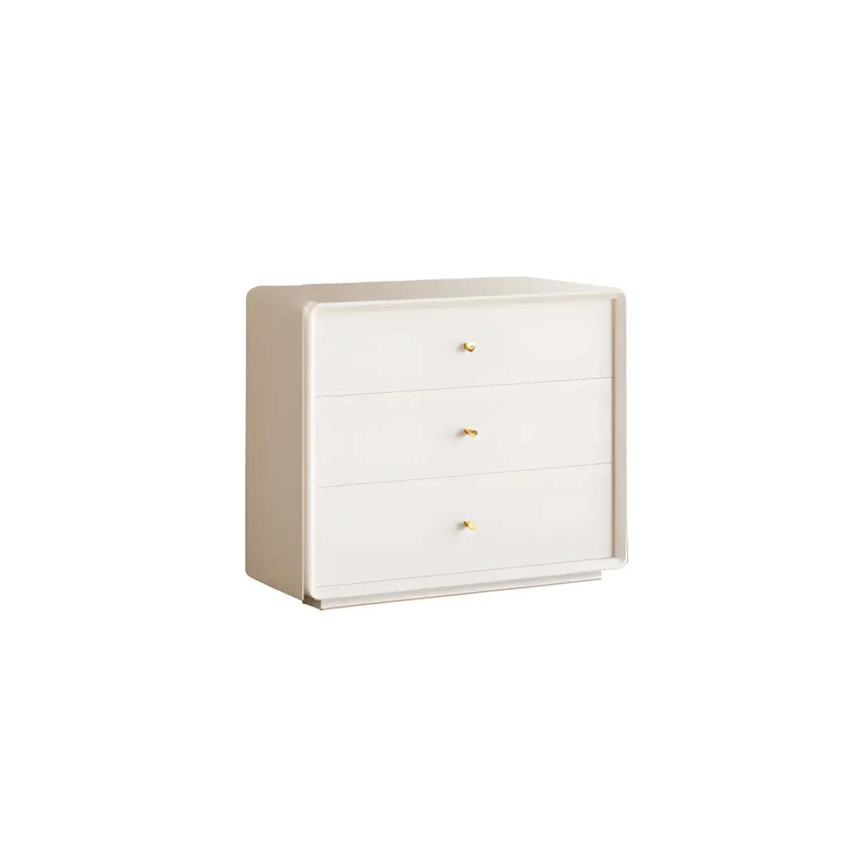 White Waterproof Wood Soft-Close Accent Chest — Ivory