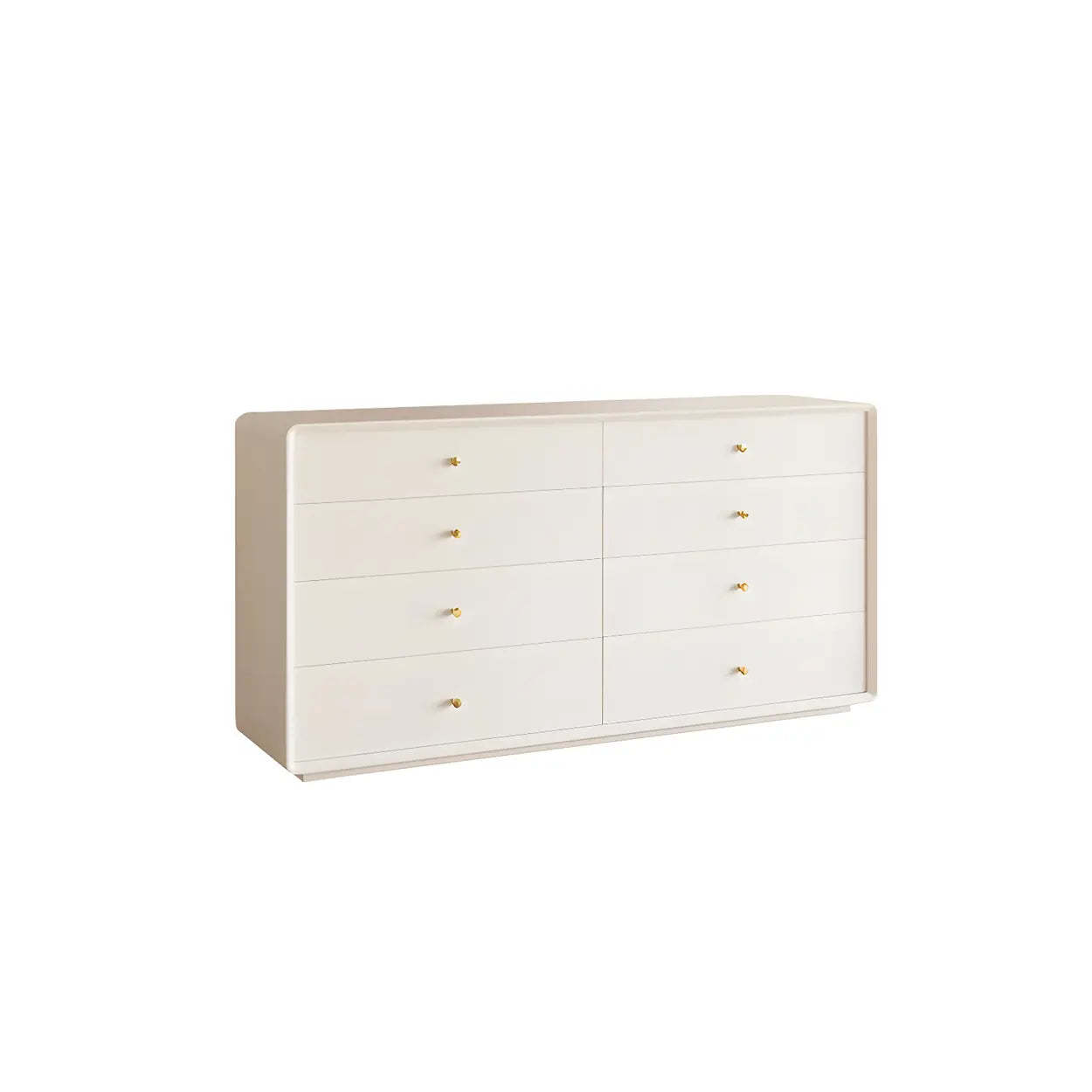 White Waterproof Wood Soft-Close Accent Chest — Ivory