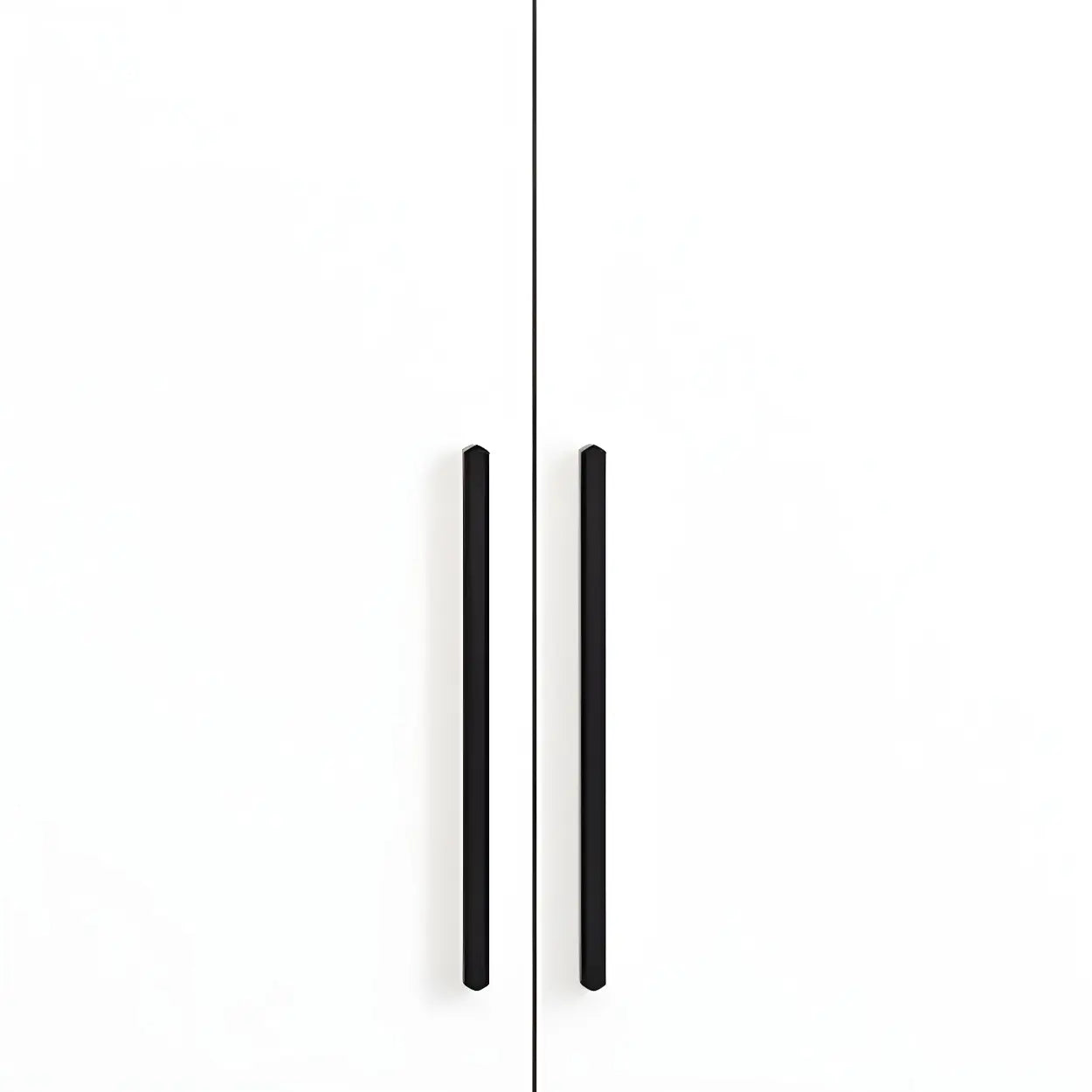 White Wood Freestanding Stemware Wine Cabinet — Dark Gray-White