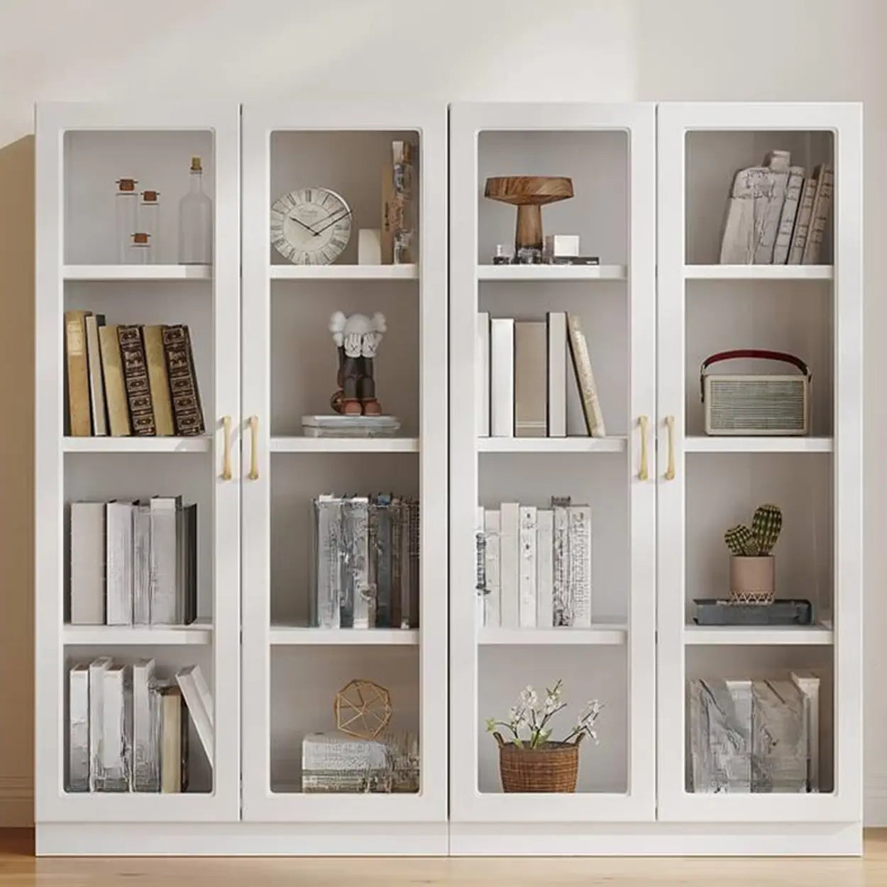 White Wood Standard Display Cabinet