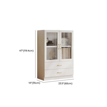 White Wood Standard Display Cabinet