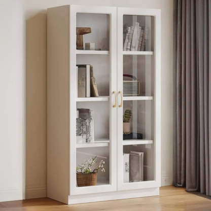 White Wood Standard Display Cabinet — 2