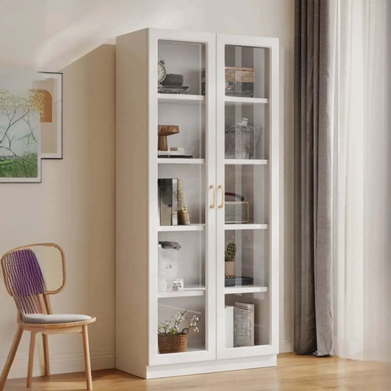 White Wood Standard Display Cabinet — 2