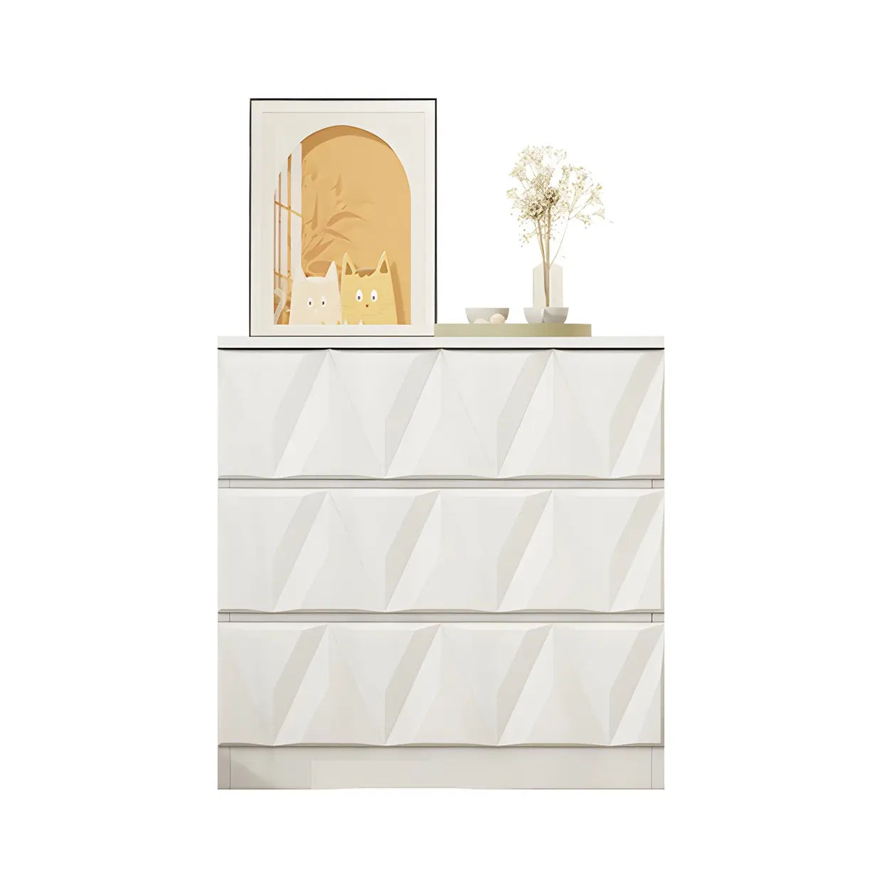 Modern chest decor white dressers — 47" L x 16" W x 36" H