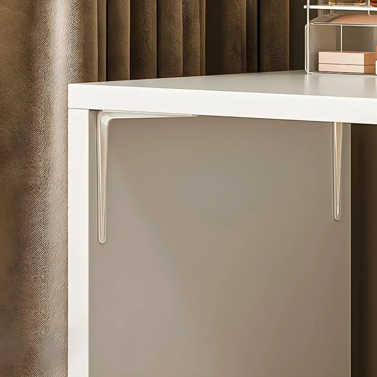 White Wood Standard Vanity with Drawers