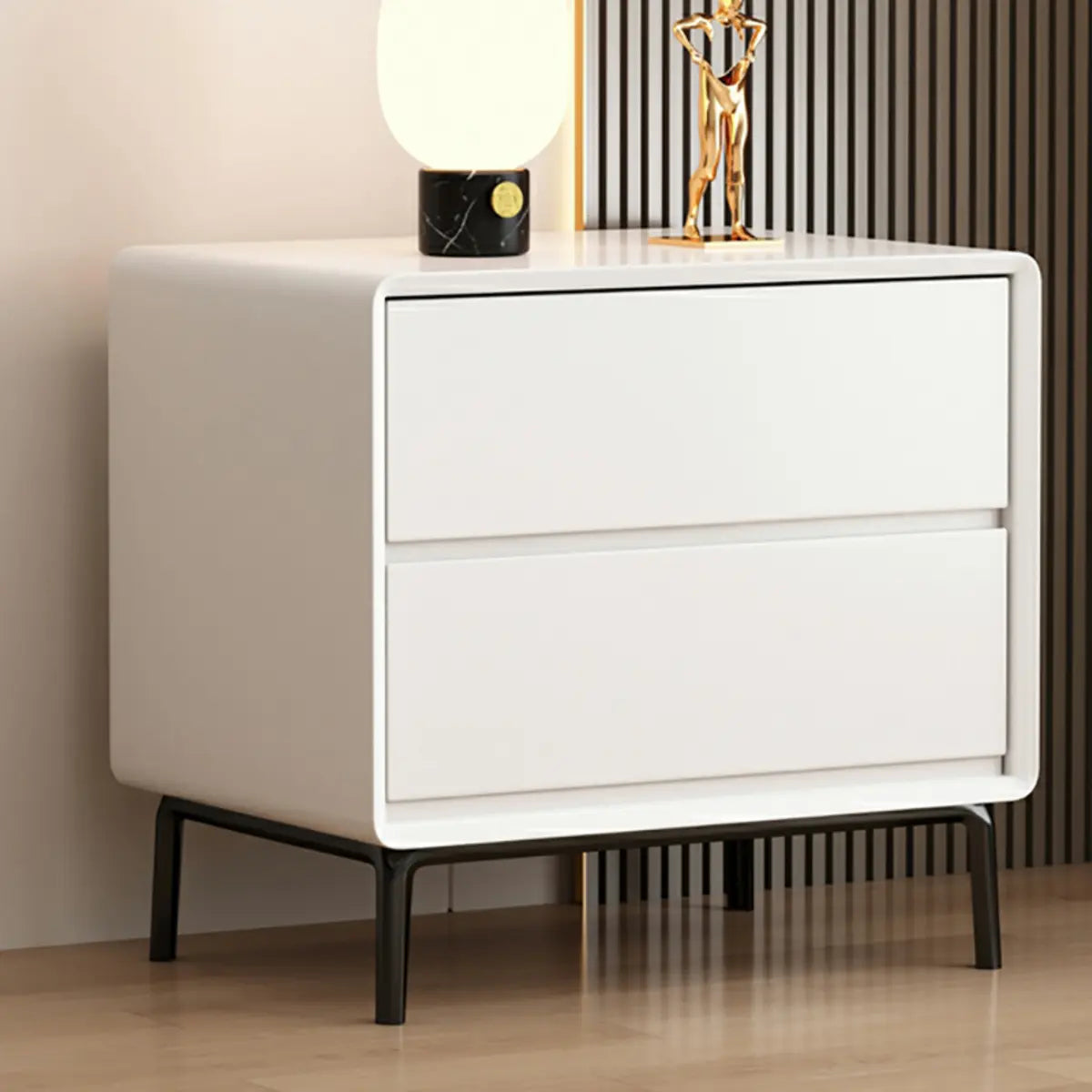 White Space-Saving Vertical Bachelor Chest — 2 / White
