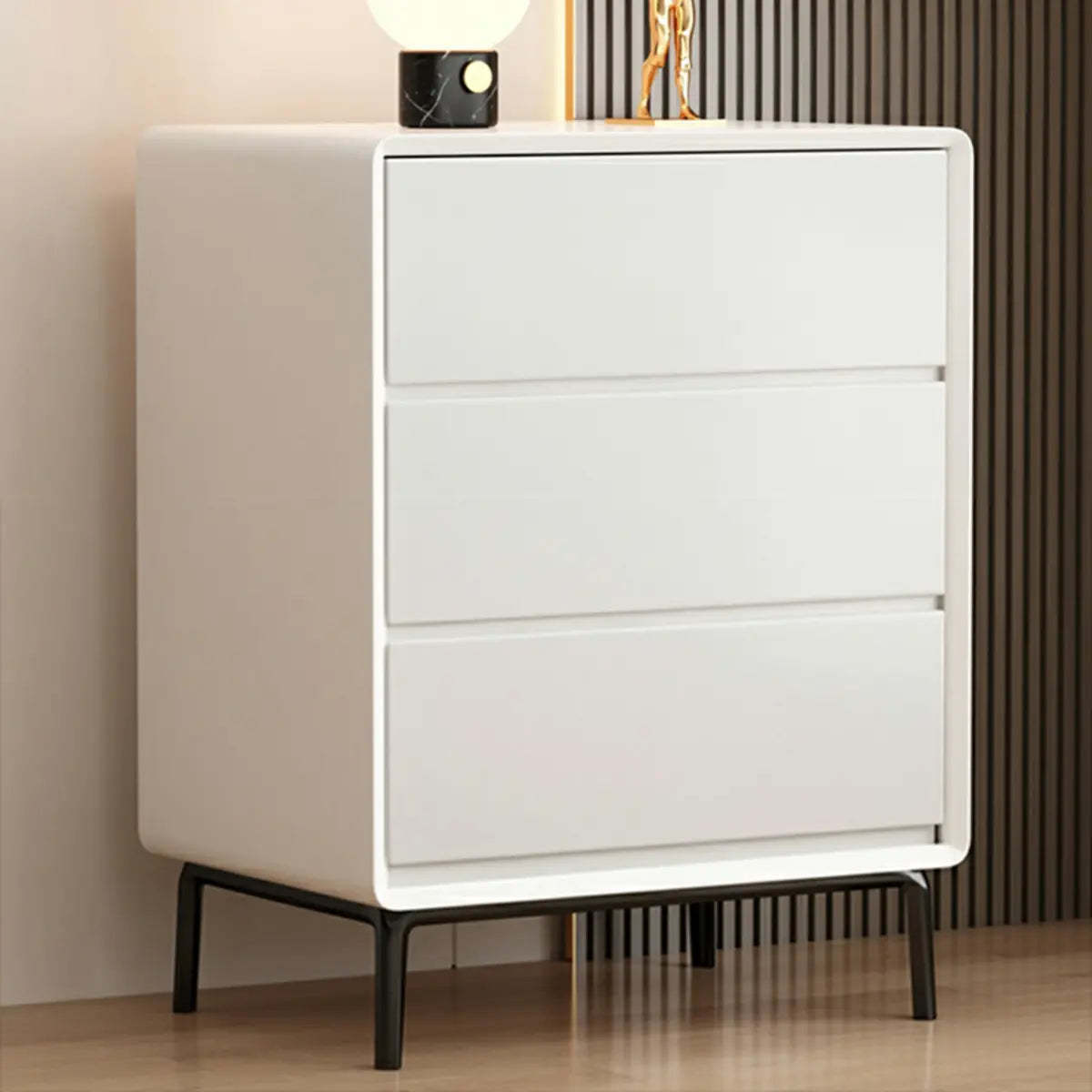 White Space-Saving Vertical Bachelor Chest — 3 / Natural Finish