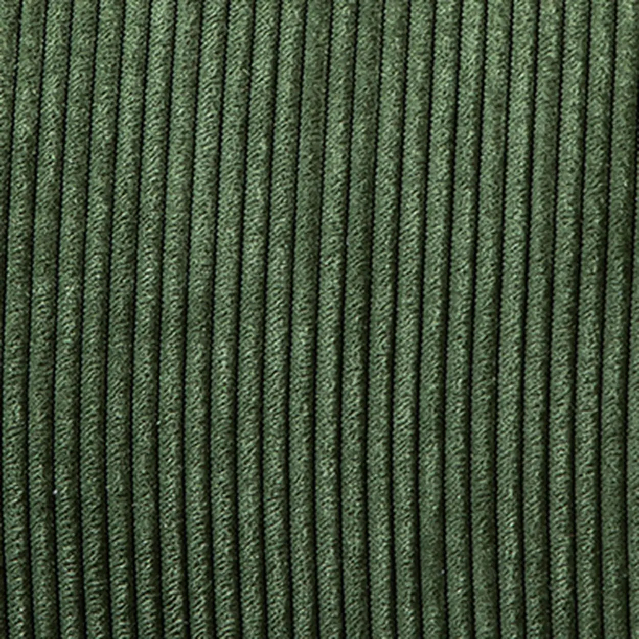 Wingback Corduroy Green Accent Chair with Pillow