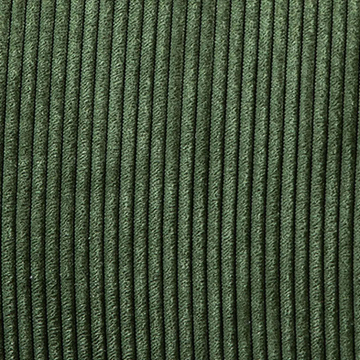 Wingback Corduroy Green Accent Chair with Pillow