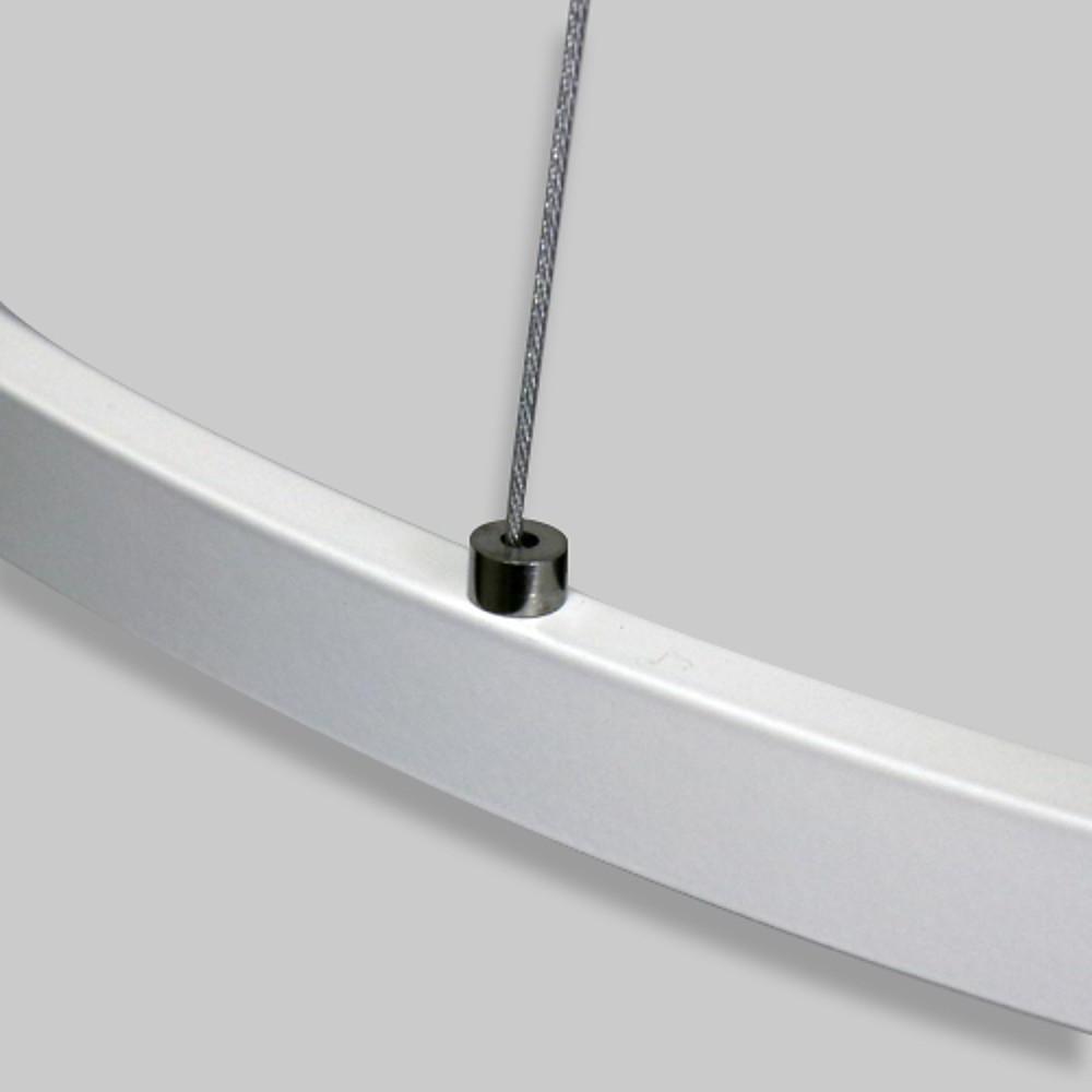 24" Acrylic Big Ring Opal Shade Pendant