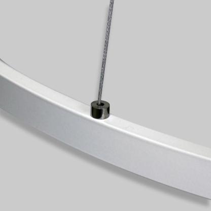 24" Acrylic Big Ring Opal Shade Pendant
