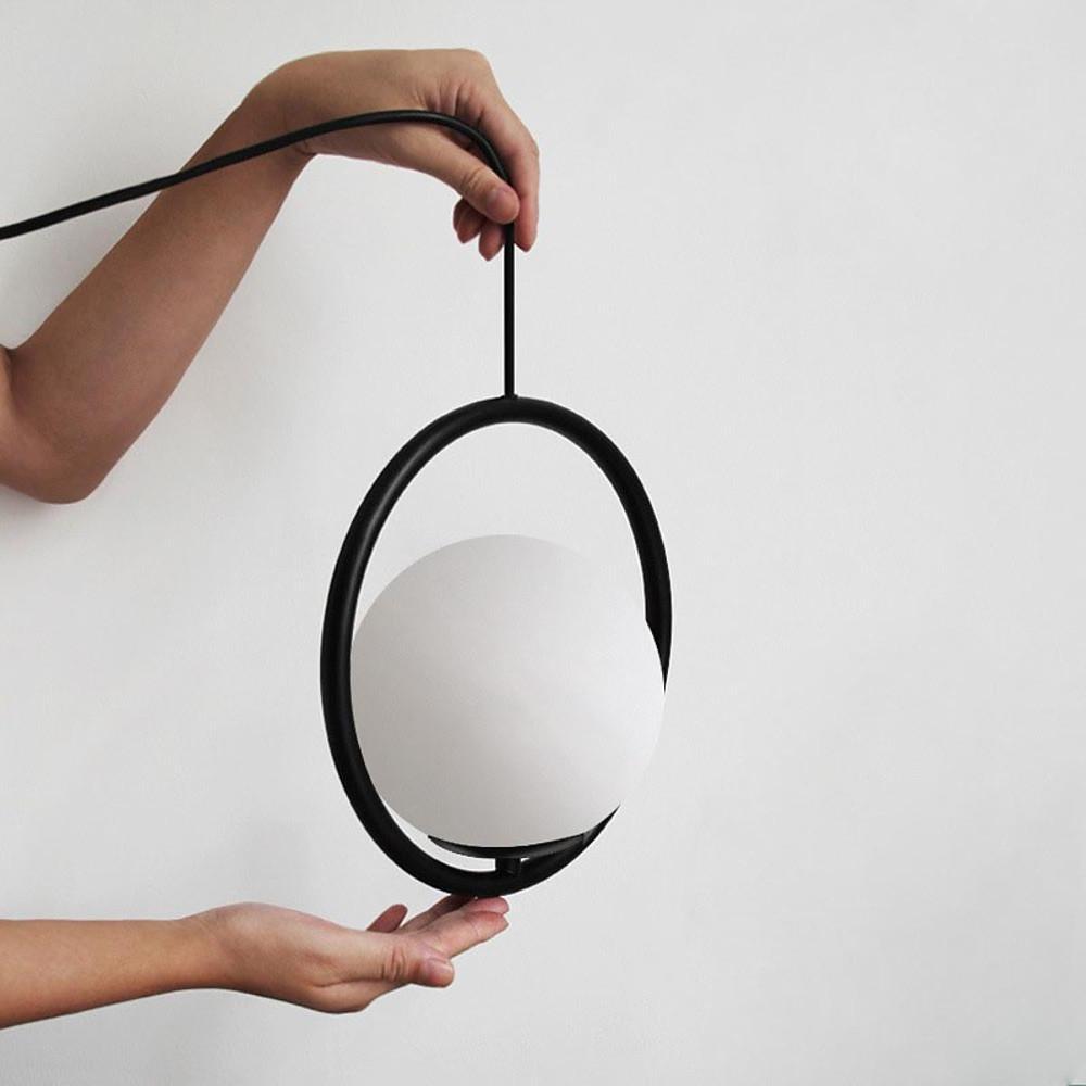 Island globe glass pendant lighting — Set of 2