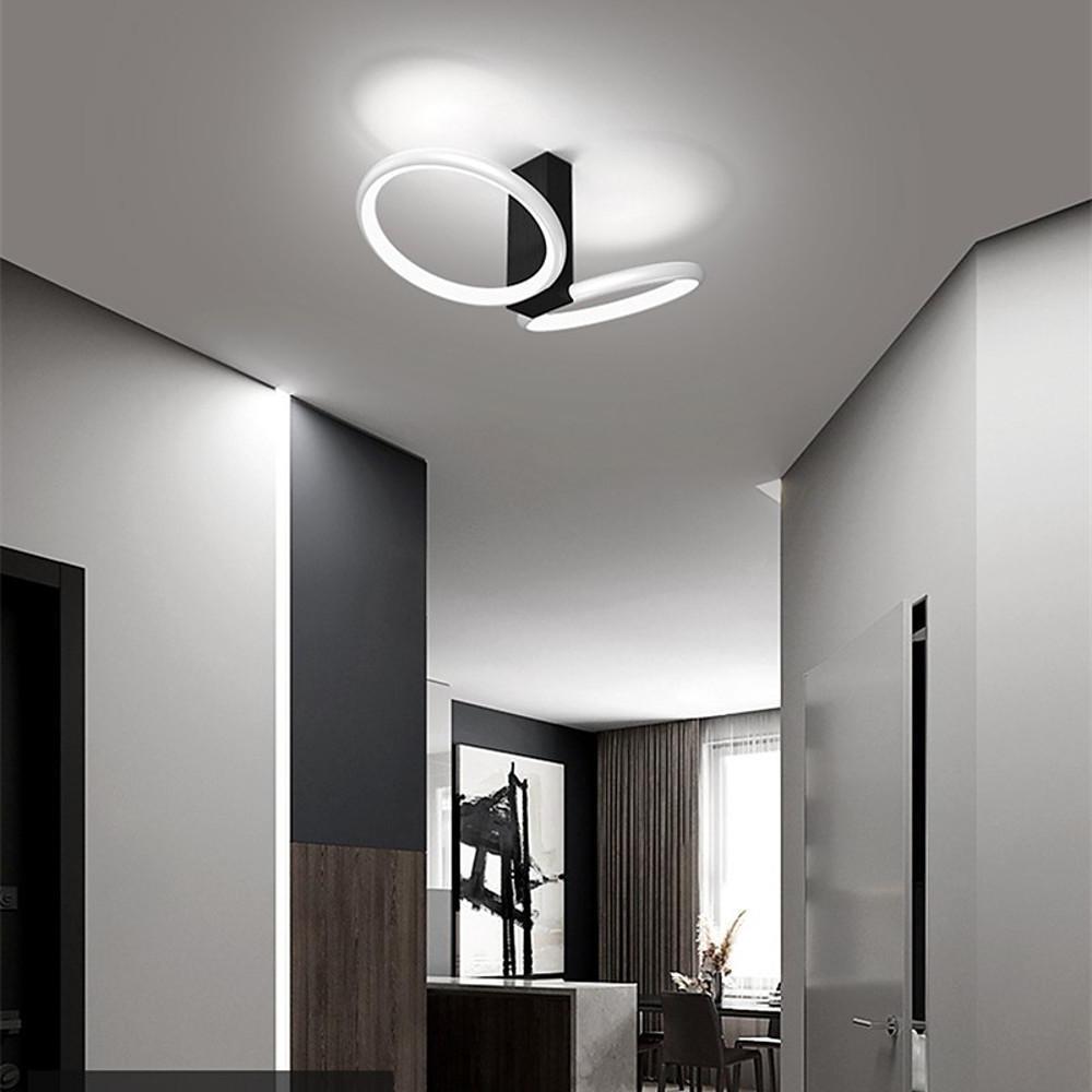Squares Reflective Gold Flush Mount Light LED Ceiling Light-Lighom