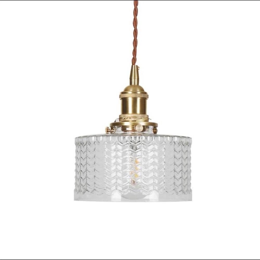 Circular Design Metal Glass Pendant Lighting Antique Pendant Lighting-Lighom