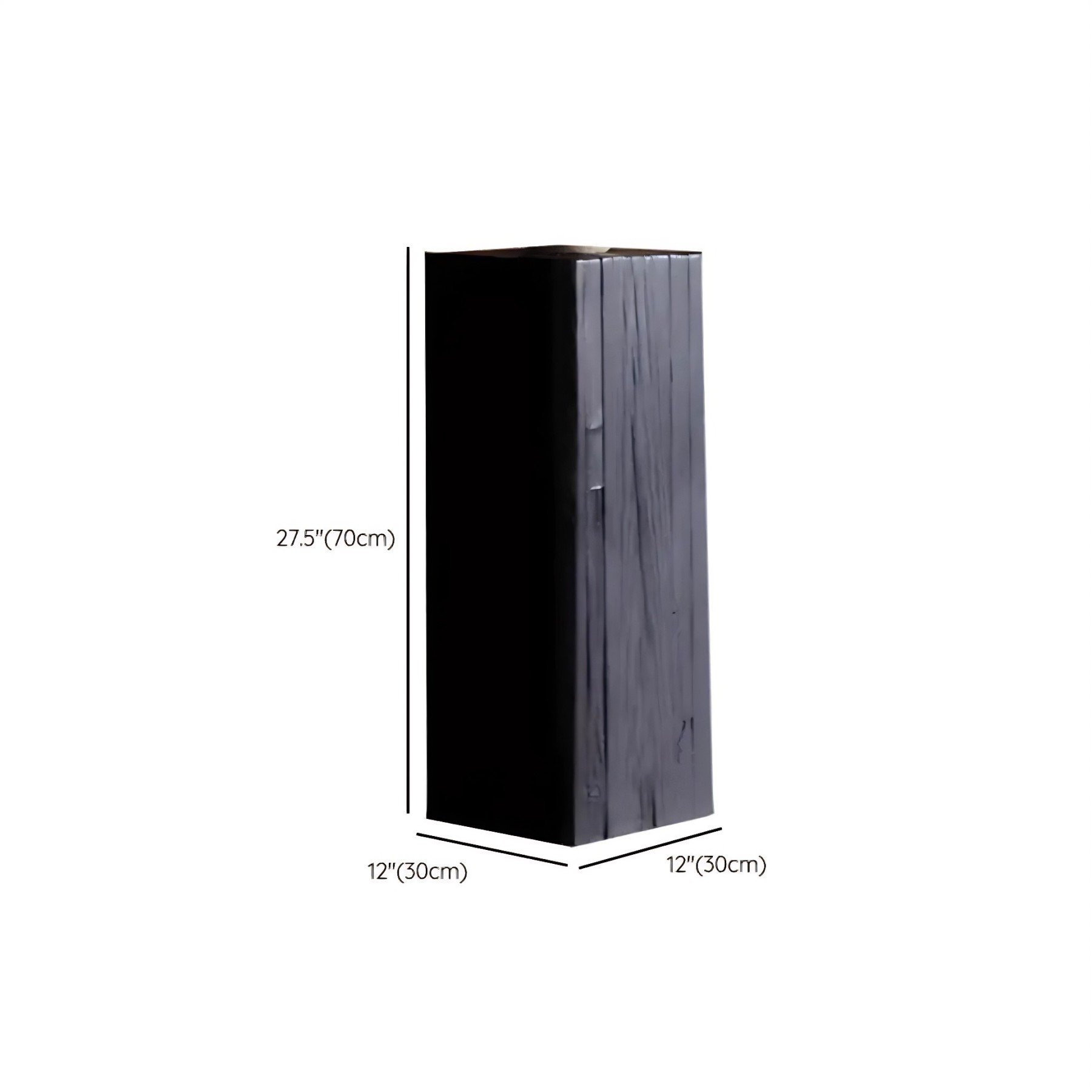 Wood Block Square Side Table