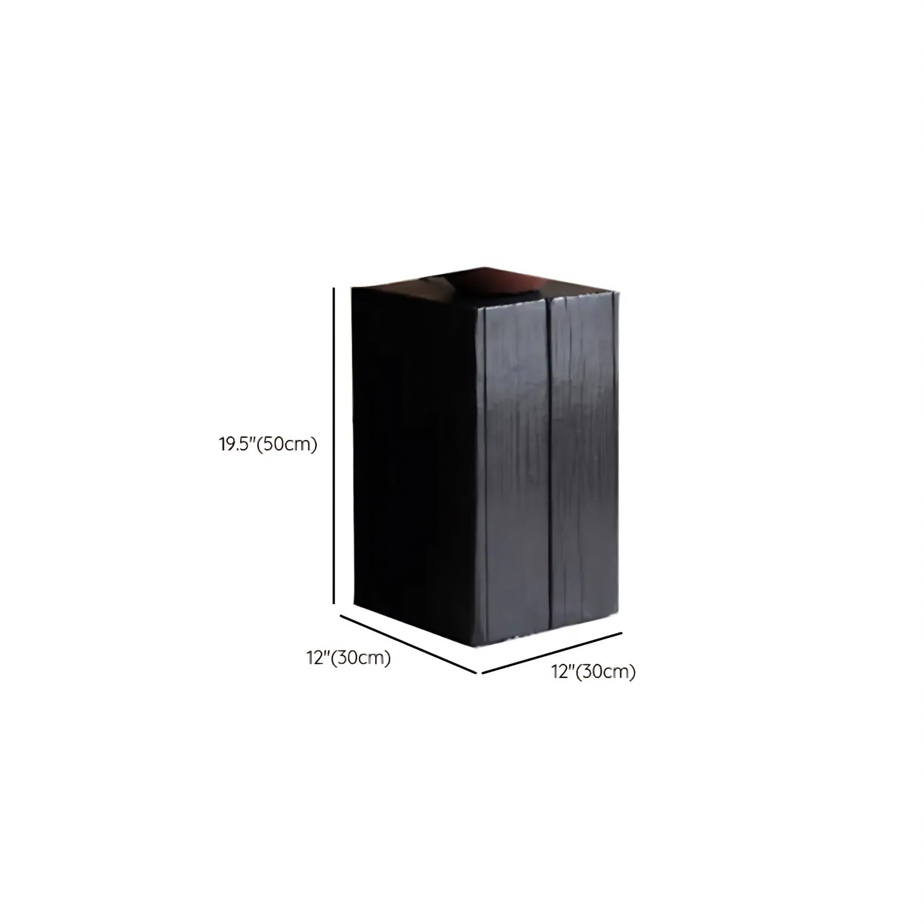 Wood Block Square Side Table