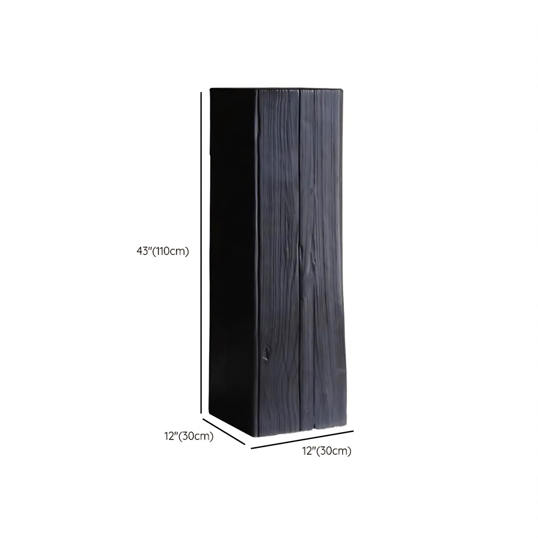 Wood Block Square Side Table