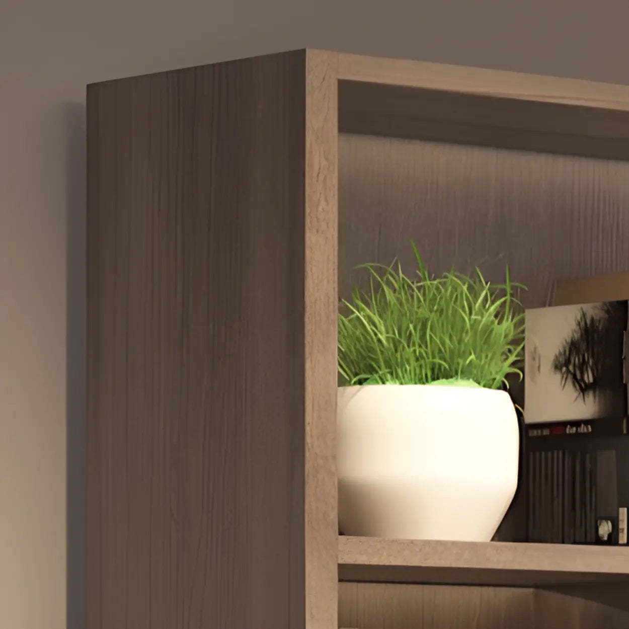 Wood Hutch L-Shape Double Computer Desk with Drawers