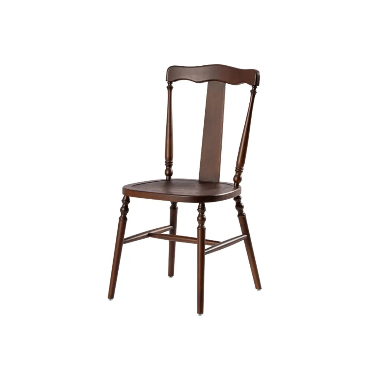 Wood Open Slat Back Ash Dining Chair Walnut — Black Walnut / Wood