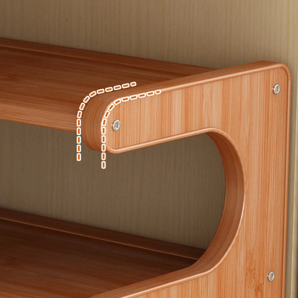 Vertical Freestanding Wood Shoe Rack