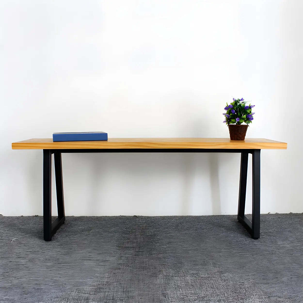 Modern legs wood metal wood fabric shoe benches