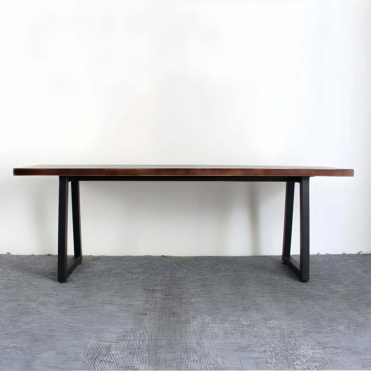 Modern Wood Entryway Bench with Metal Legs