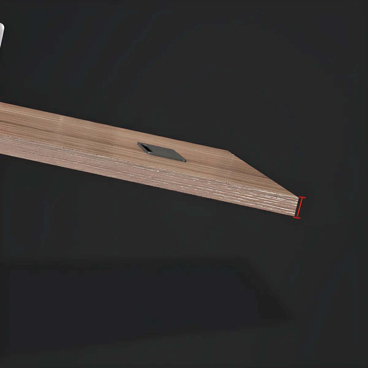 Wood L-Shape Computer Desk with Drawers Shelf and Cabinet
