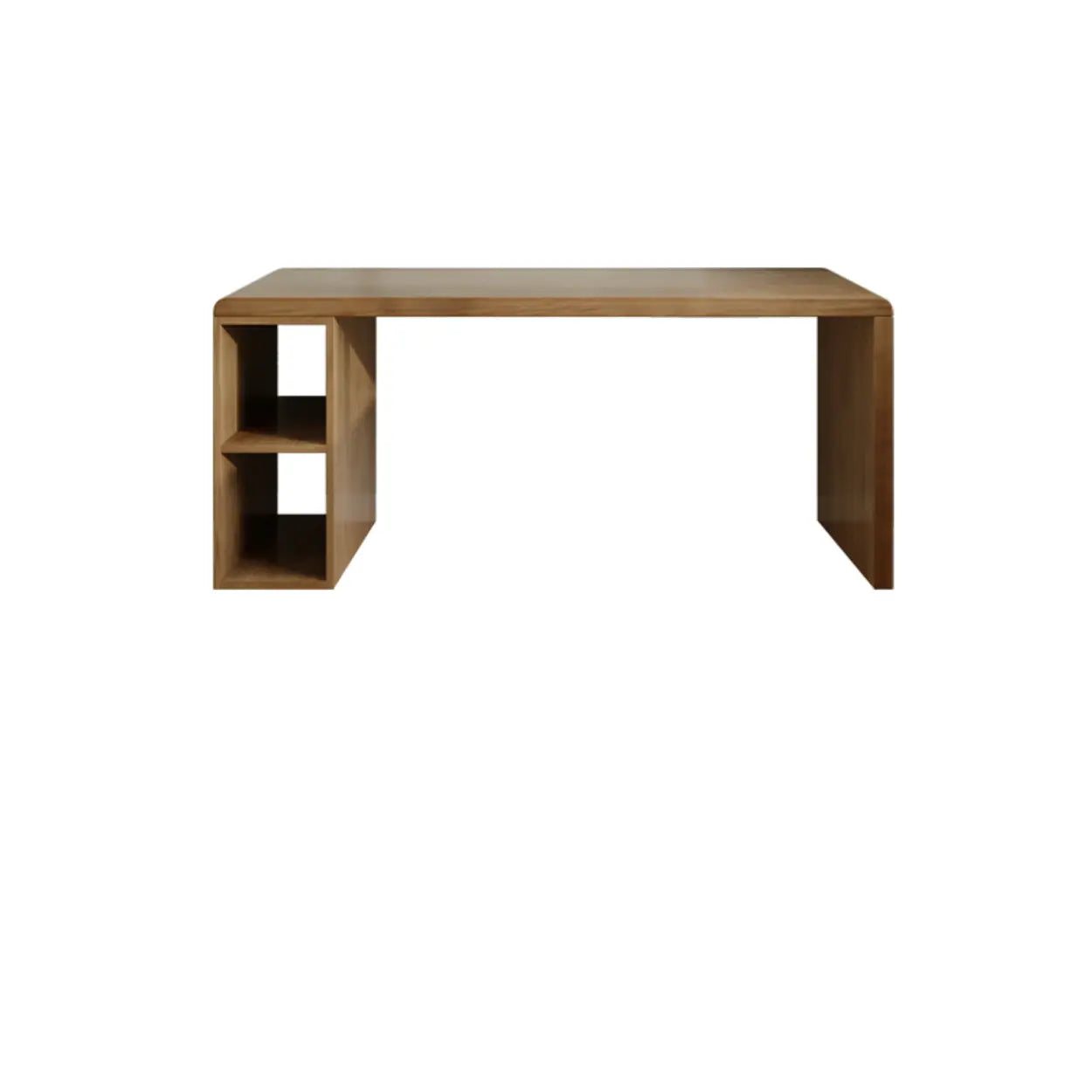 Wooden Rectangular Writing Desk with Shelf — Table Only