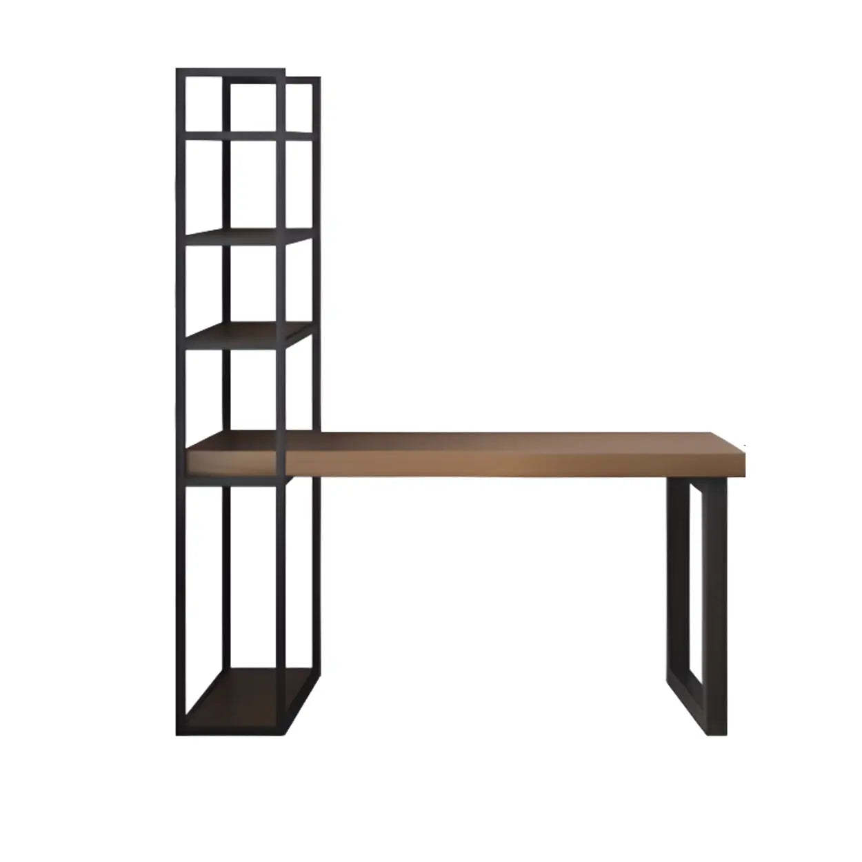 Lighom rectangle desk wood desks for office — 47"L x 24"W x 73"H