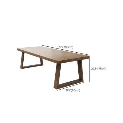 Pine Wood Multi-Person Sled Writing Desk