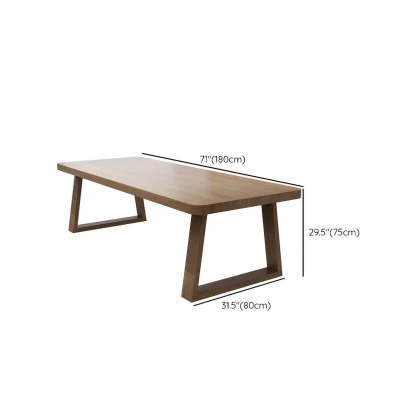 Pine Wood Multi-Person Sled Writing Desk